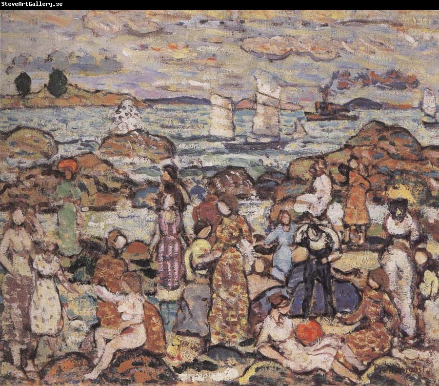 unknow artist Beach scene